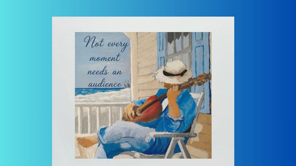 Matted Print - Chilling at the Beach (Healing Art)