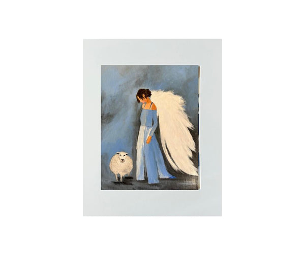 PRINT #A2 Angel with Lamb