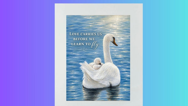 Matted Print - Swan (Healing Art)