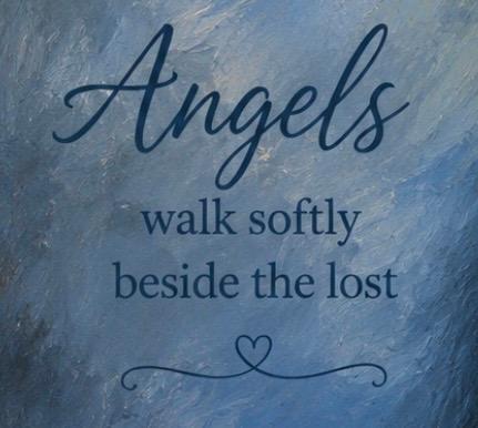 5' X 7" Framed Art - Angel with Sheep