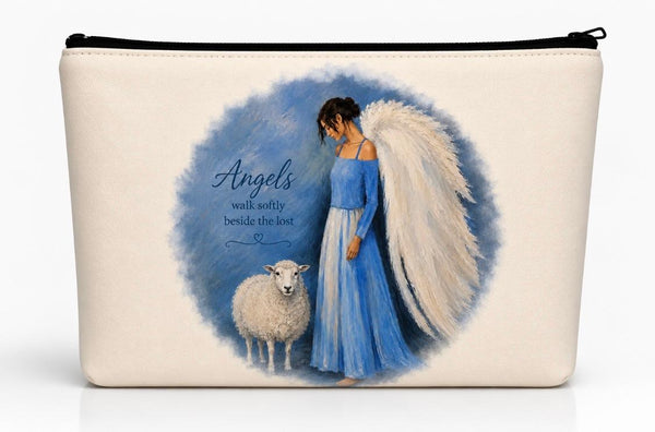 Angel with Sheep Vanity Bag