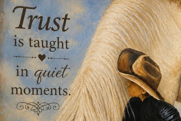 Framed Print 11" X 14" - Boy With His Horse -  (Healing Art)