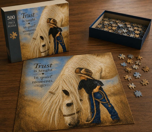 500 Piece Designer Puzzle - Boy with His Horse
