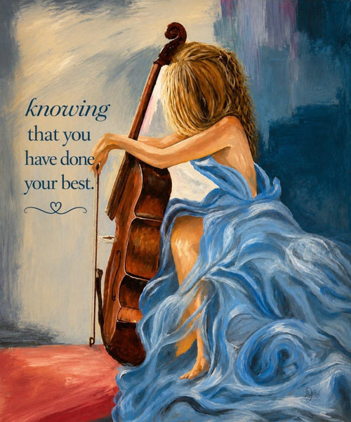 Canvas Print 8” X 10” - Girl with Cello - (Healing Art)