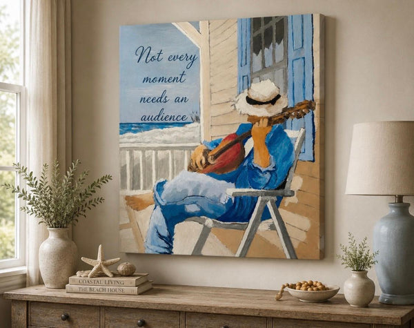 Canvas Print 11" X 14" - Chilling at the Beach - (Healing Art)
