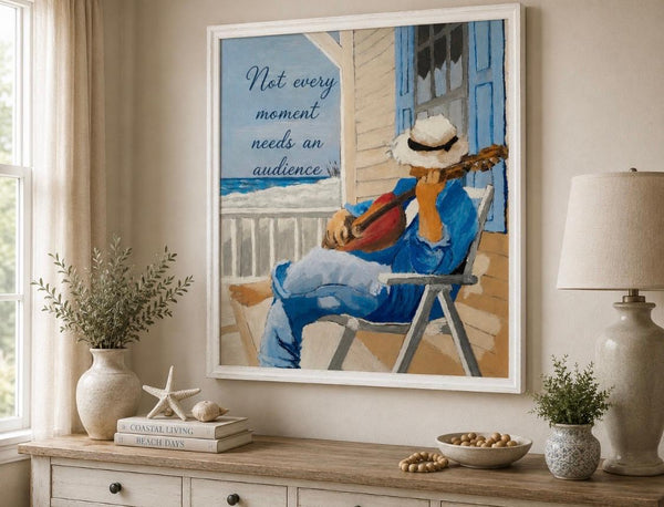 Framed Print 11" X 14" - Chilling at the Beach -  (Healing Art) (Copy)