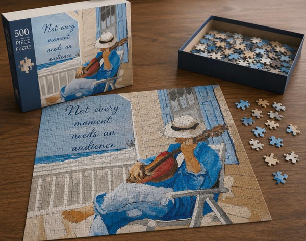 500 Piece Designer Puzzle - Chilling at the Beach