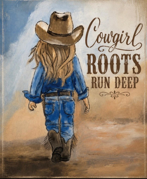 Canvas Print 11" X 14" - Little Cowgirl - (Healing Art)