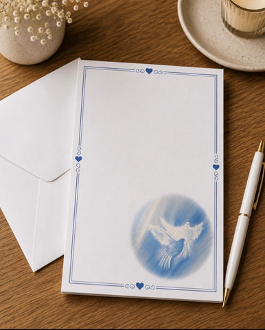 Designer Stationery  - Celestial Doves