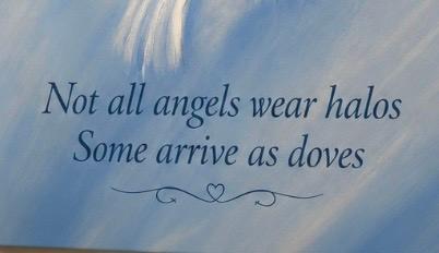 Framed Print 11" X 14" -Celestial Doves -  (Healing Art)
