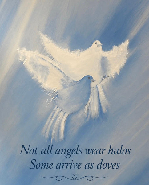 Matted Print - Celestial Doves (Healing Art)