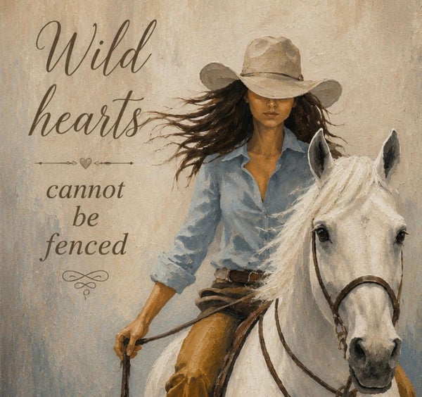 Framed Print 11" X 14" - Girl Riding Horse -  (Healing Art)