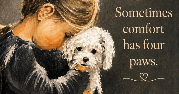 Girl with her Puppy Notecards