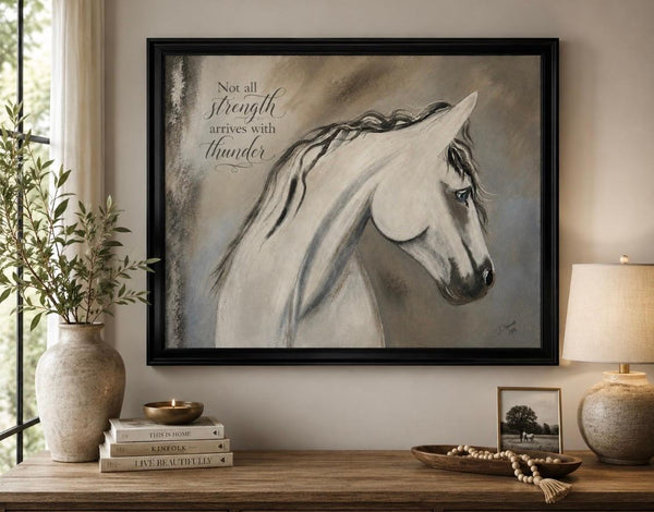 Framed Print 11" X 14" -Gentle Horse-  (Healing Art)