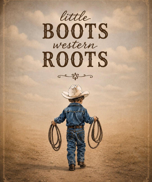 Matted Print - Little Boots Cowboy (Healing Art)