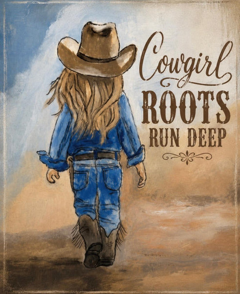 Matted Print - Little Cowgirl (Healing Art)