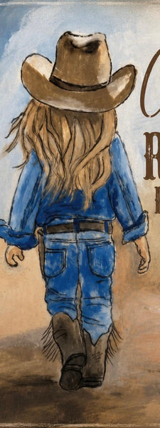 Matted Print - Little Cowgirl (Healing Art)