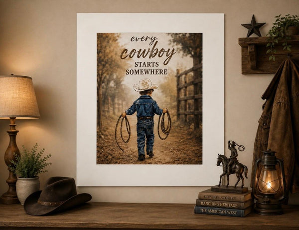 Matted Print - Every Cowboy (Healing Art)