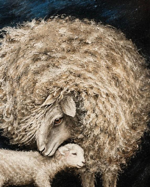 Matted Print - Mother Sheep’s Love (Healing Art)