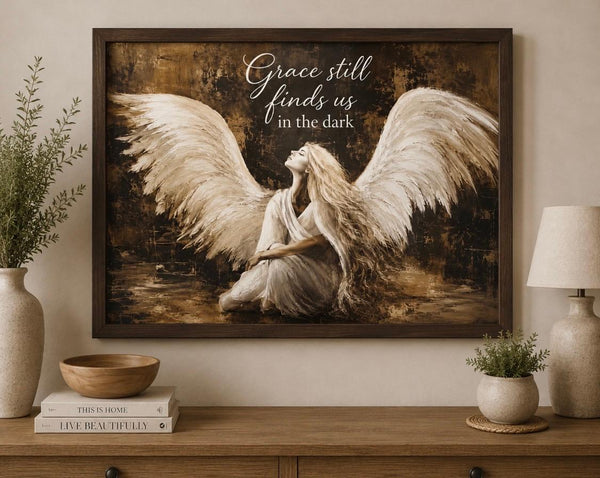 Framed Print 11" X 14" - My Angel -  (Healing Art)