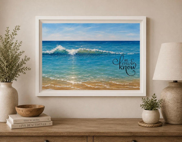Framed Print 11" X 14" - Ocean Art  (Healing Art)