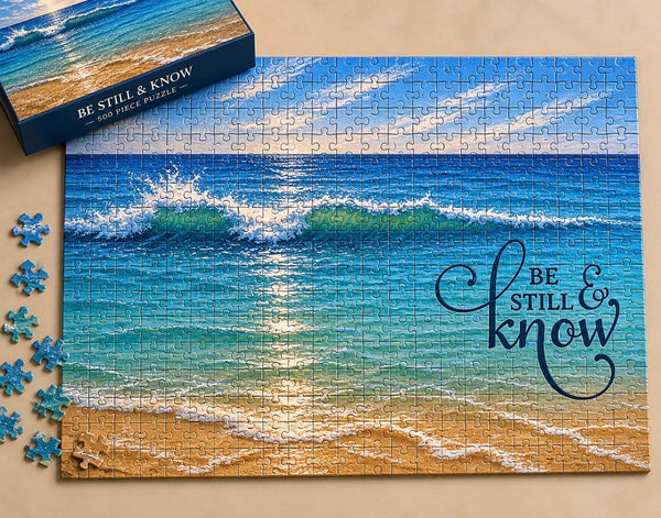 OCEAN-Be Still & Know - 500 Piece Designer Puzzle