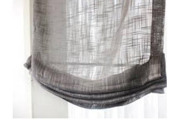 Roman Shade #076  (Light & Airy Linen Relaxed,  LINED