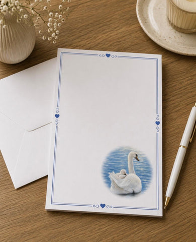 Designer Stationery  - Swan