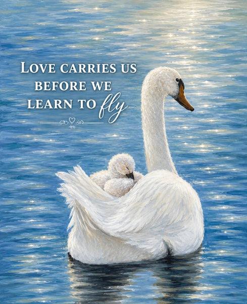 Framed Print 11" X 14" - Swan (Healing Art)