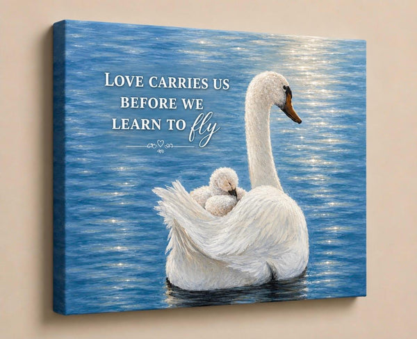 Canvas Print 8" X 10" - Swan (Healing Art)