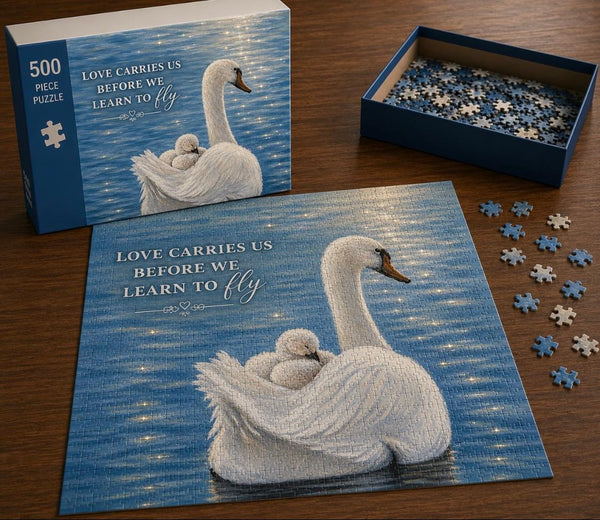 500 Piece Designer Puzzle - Swan