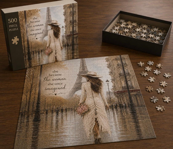 500 Piece Designer Puzzle - Walking in Paris
