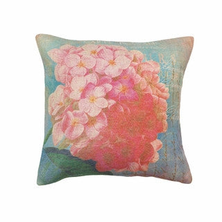 #C54 Pillow, Hydrangea  17 x 17
