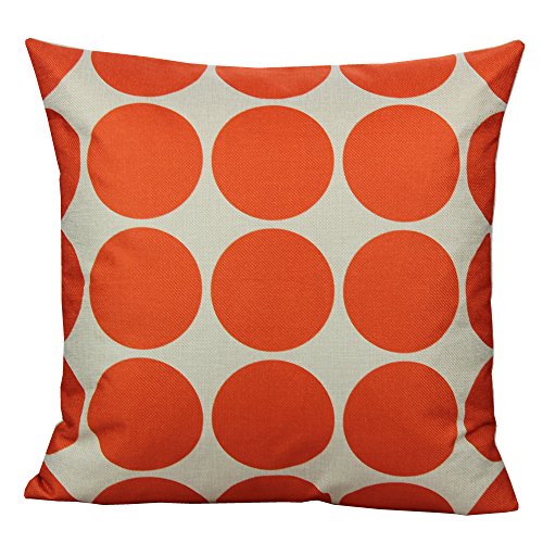 Set of 2 Textured Throw Pillow Covers 18x18 inch Orange with