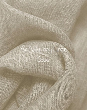 Roman Shade #380  Linen Relaxed Roman, Lined & Monogrammed