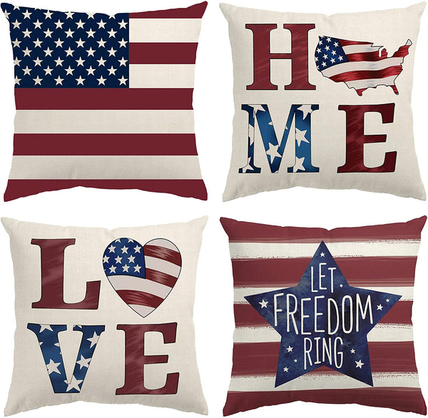 TP537  4th of July Throw Pillows