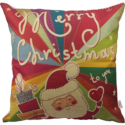 HOSL SD24 Merry Christmas Series Throw Pillow Case Decorative Cushion Cover Pillowcase Square 18" - Set of 4