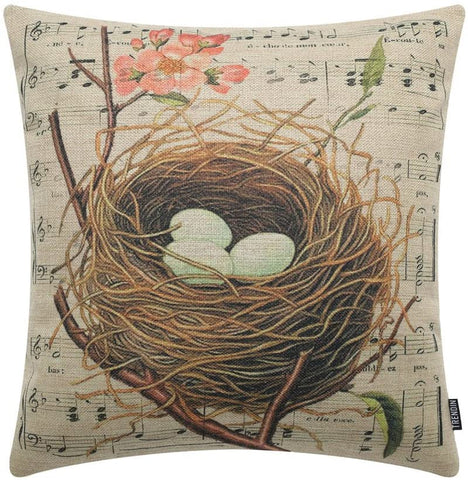 TP527 Birds Nest Throw Pillows Group