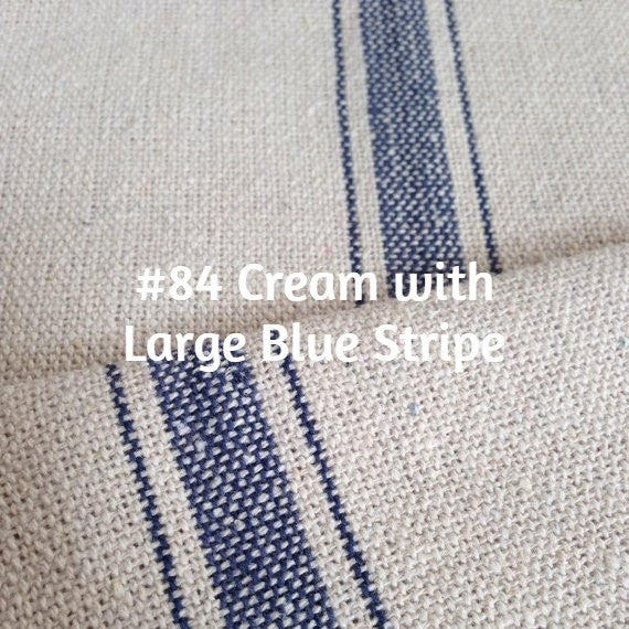 $158.00 Roman Shade French "Grain Sack" Relaxed Unlined #P097