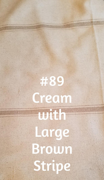 $158.00 Roman Shade French "Grain Sack" Relaxed Unlined #P097