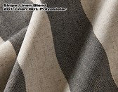 #500 Linen Fabric Stripe Blend Black