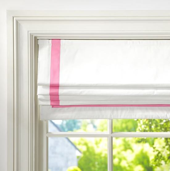 Roman Shade  #101 Ribbon on 3 Sides