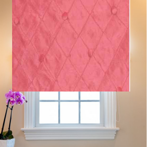 $199.00 Roman Shade Silk with Buttons #P067