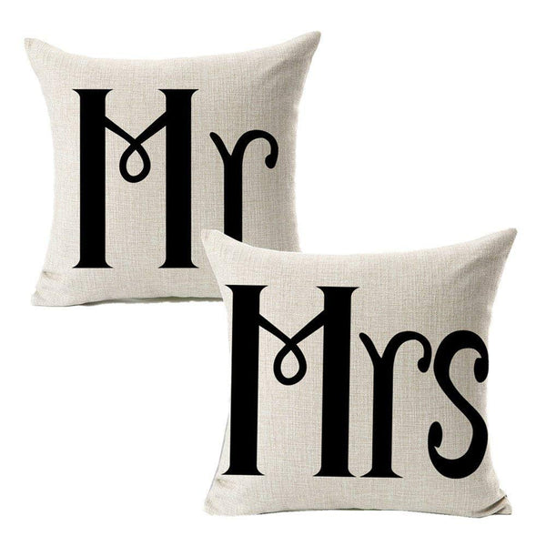 TP73 Mr. & Mrs. Throw Pillows Group
