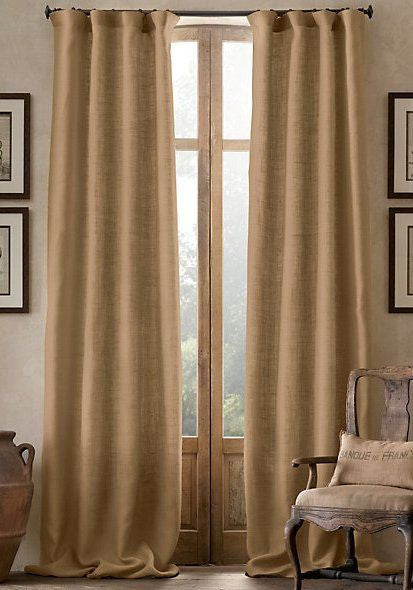 #2012 Linen Curtain  WITH GROMMETS