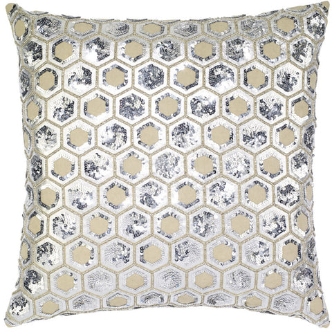 #C1013 Linen Sequin PILLOW 20 x 20