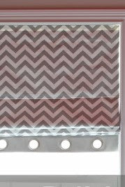 #078 Chevron Roman with Decorative Grommets  (slats) YOU PAY 1/2 DOWN