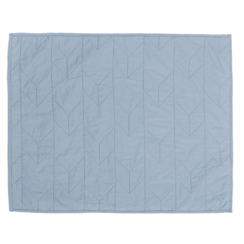 #FB2h French Blue Florentine Chevron quilted SHAMS