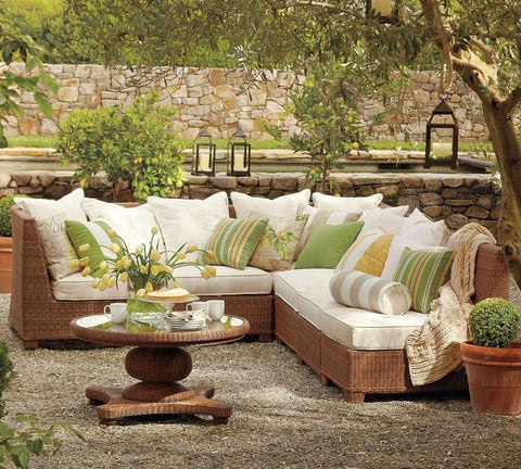 #9110 Outdoor Cushions Recovered 54" X 27" X 5"
