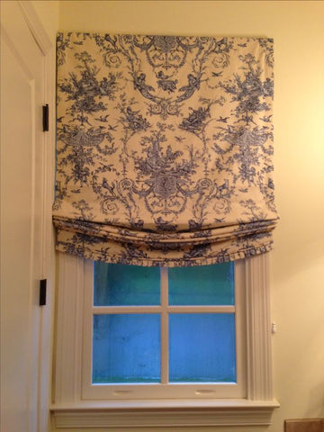 $184.00 Roman Shade Toile Relaxed #4P100